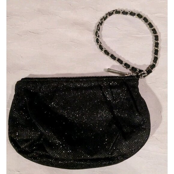 2 EXPRESS Wristlet Purse Metallic Disco Glam Clutch Bag Evening Prom Shimmery - Picture 7 of 16